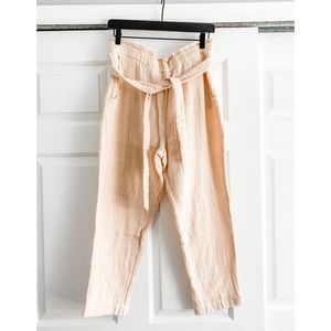 Free People Seaside High-waisted Paper Bag Pant
